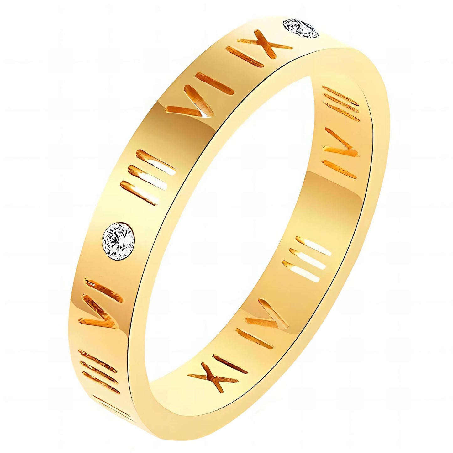 Rome - 18k Gold Plated Stainless Steel Ring