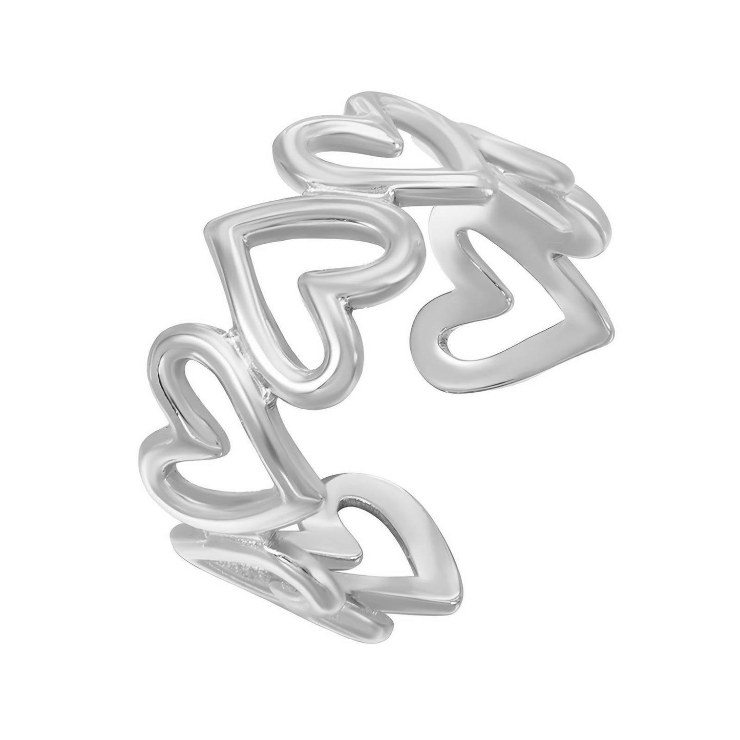 Hearts - Stainless Steel Ring