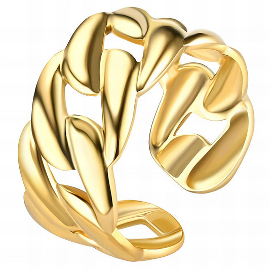 Rope - 18K Gold Plated Stainless Steel Ring