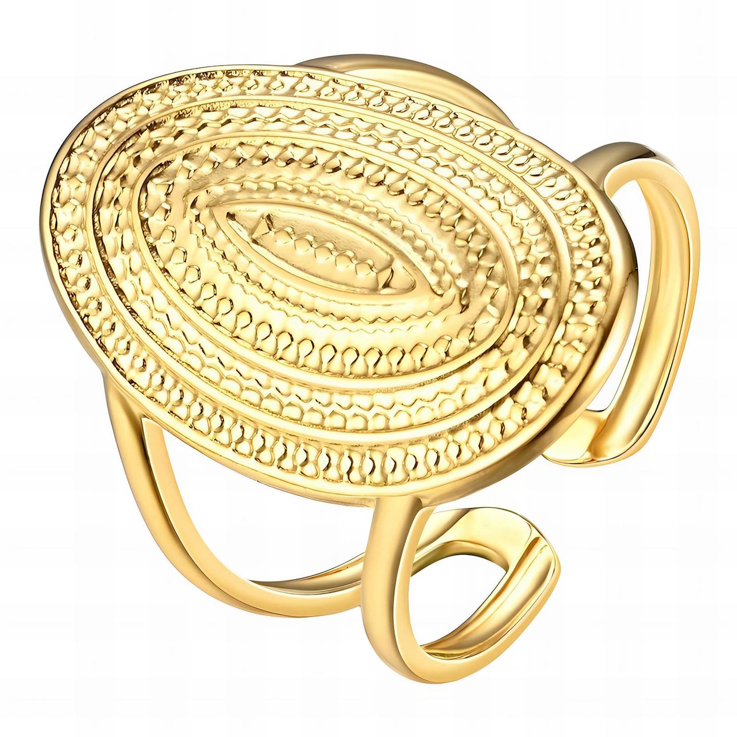 Arabian - 18K Gold Plated Stainless Steel Ring