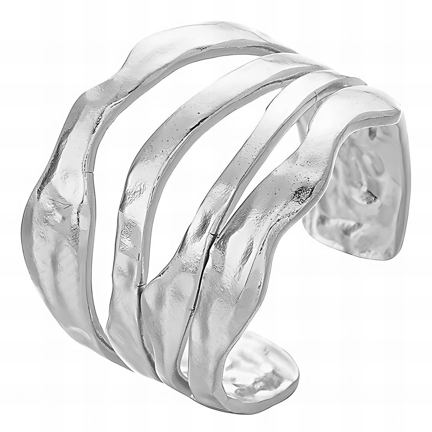 Four Waves - Stainless Steel Ring