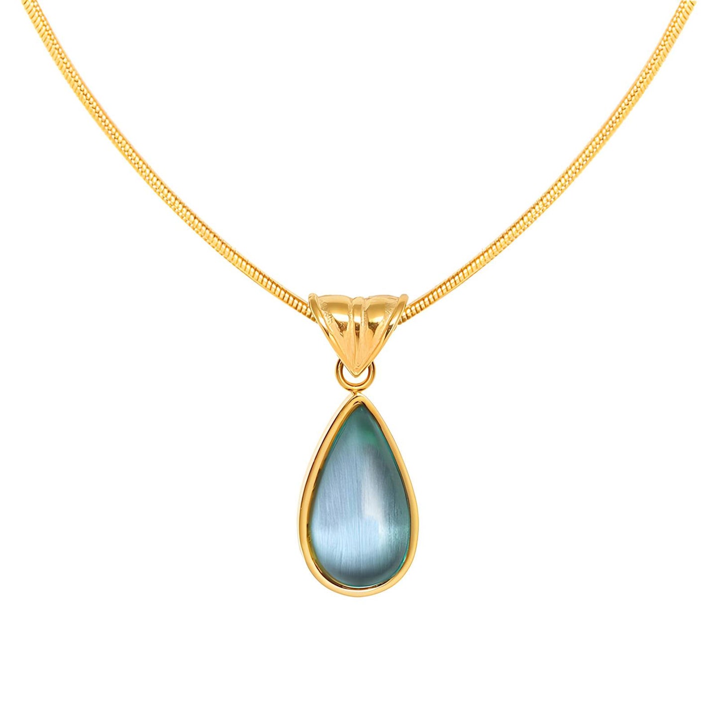 Ocean - 18K Gold Plated Stainless Steel Necklace