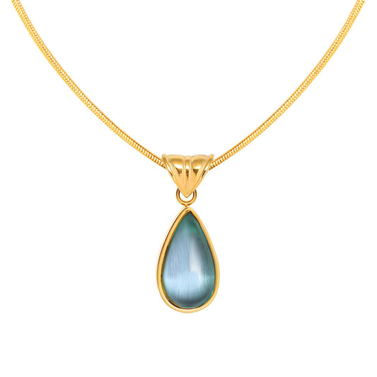 Ocean - 18K Gold Plated Stainless Steel Necklace