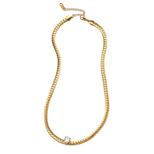 It Diamond - 18K Gold Plated Stainless Steel Necklace