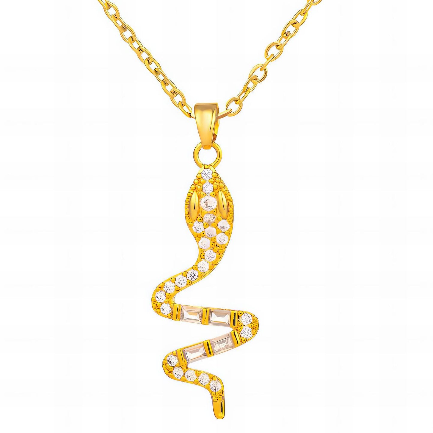 Snake - 18K Gold Plated Stainless Steel Necklace