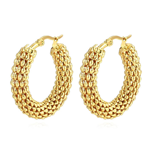 Olivia - 18K Gold Plated Stainless Steel Earrings