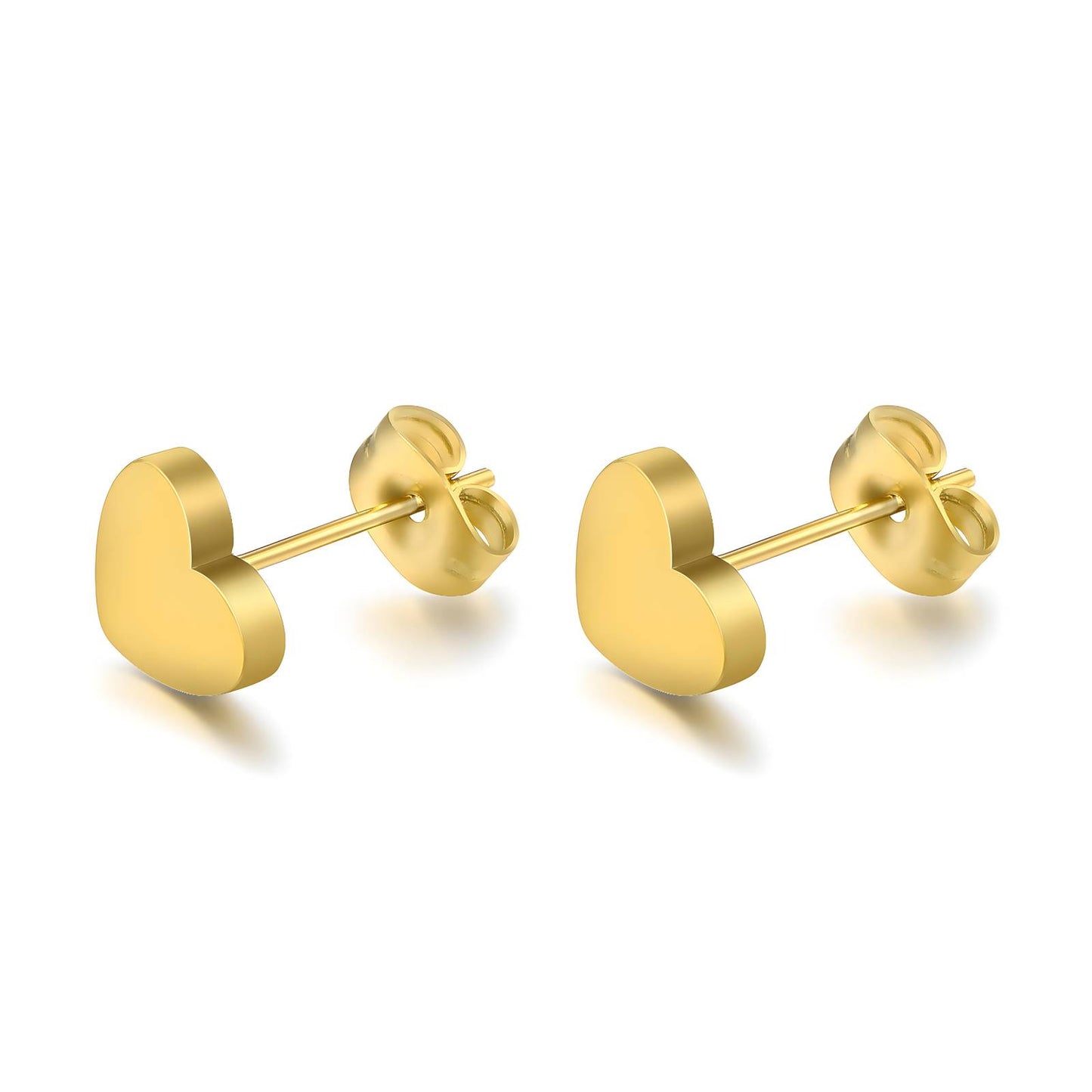 Small Hearts - 18K Gold Plated Stainless Steel Earrings