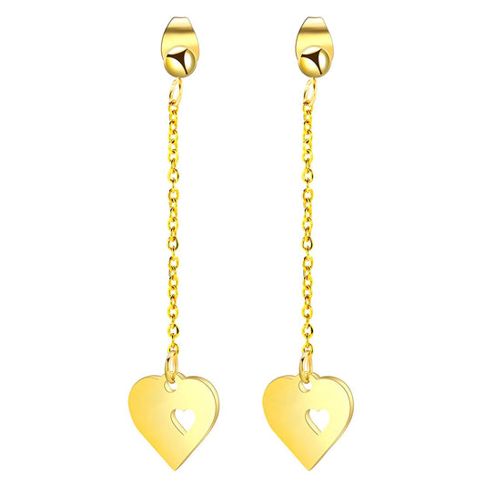 Loving You - 18K Gold Plated Stainless Steel Earrings