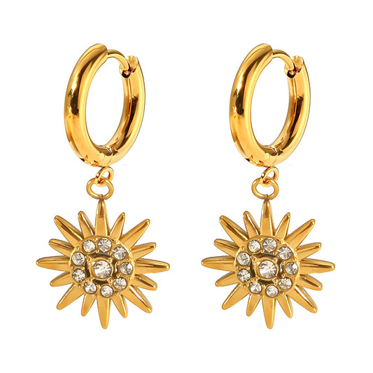 Bloom - 18K Gold Plated Stainless Steel Earrings