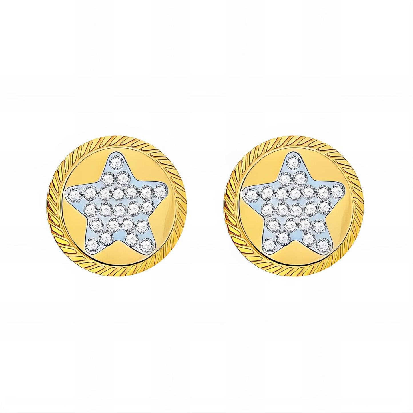 Stars - 18K Gold Plated Stainless Steel Earrings