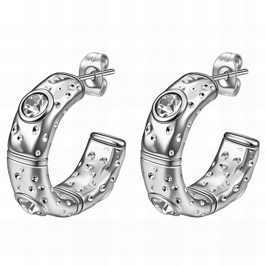 Silver Mist - Stainless Steel Earrings