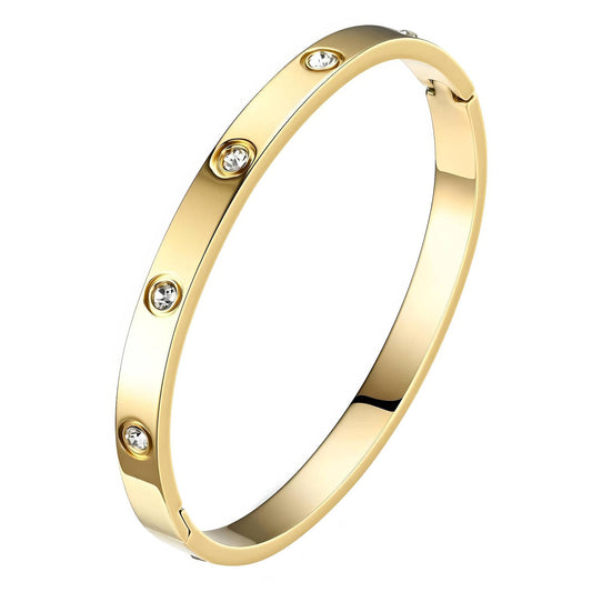 Sparkles - 18K Gold Plated Stainless Steel Bracelet