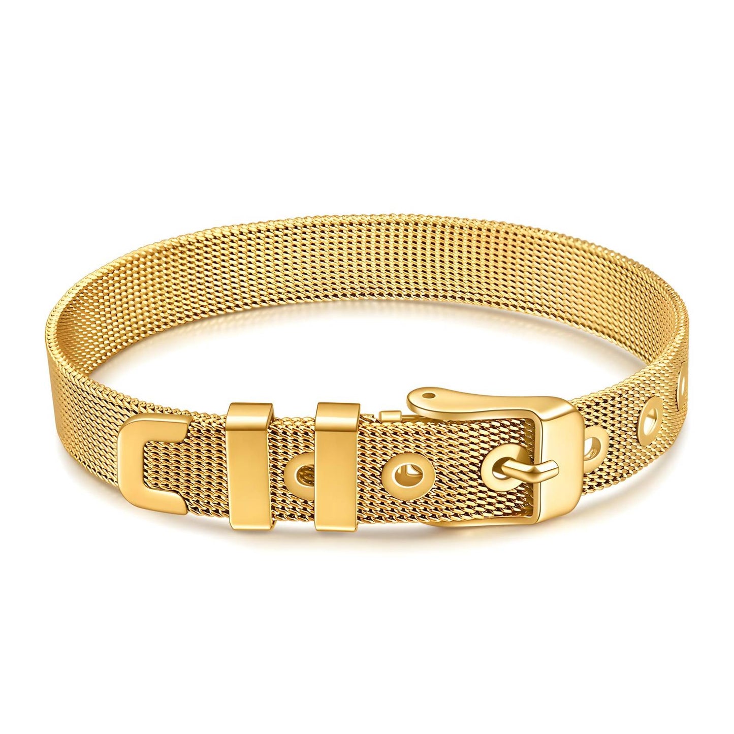 Belt - 18K Gold Plated Stainless Steel Bracelet