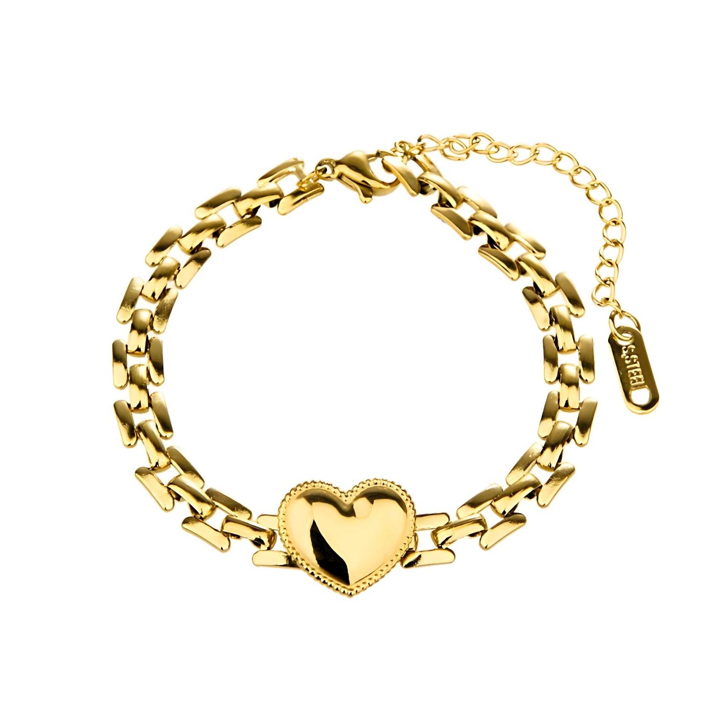 Love - 18K Gold Plated Stainless Steel Bracelet