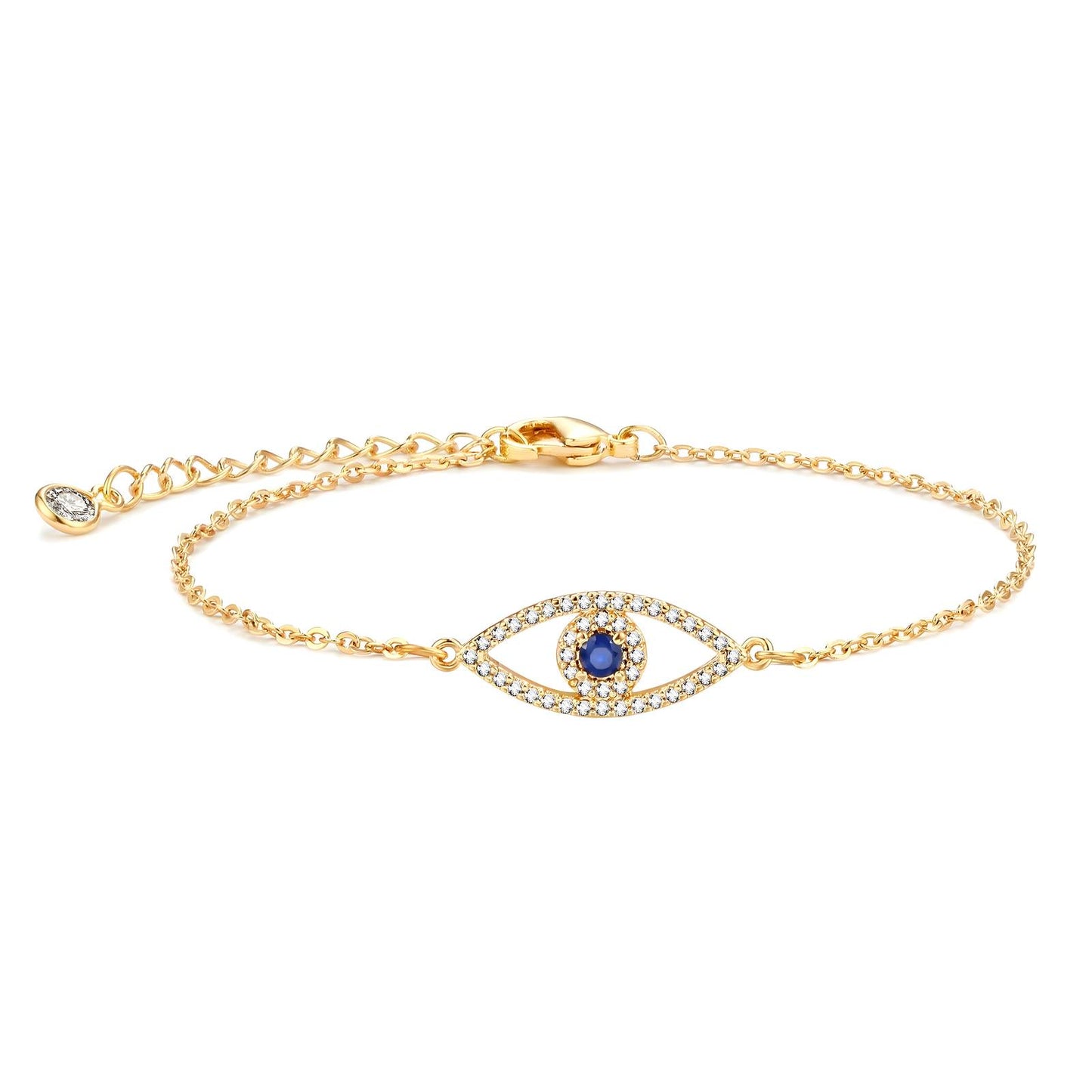 Greek Eye - 18K Gold Plated Stainless Steel Bracelet