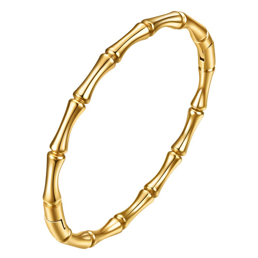 Tree - 18K Gold Plated Stainless Steel Bracelet