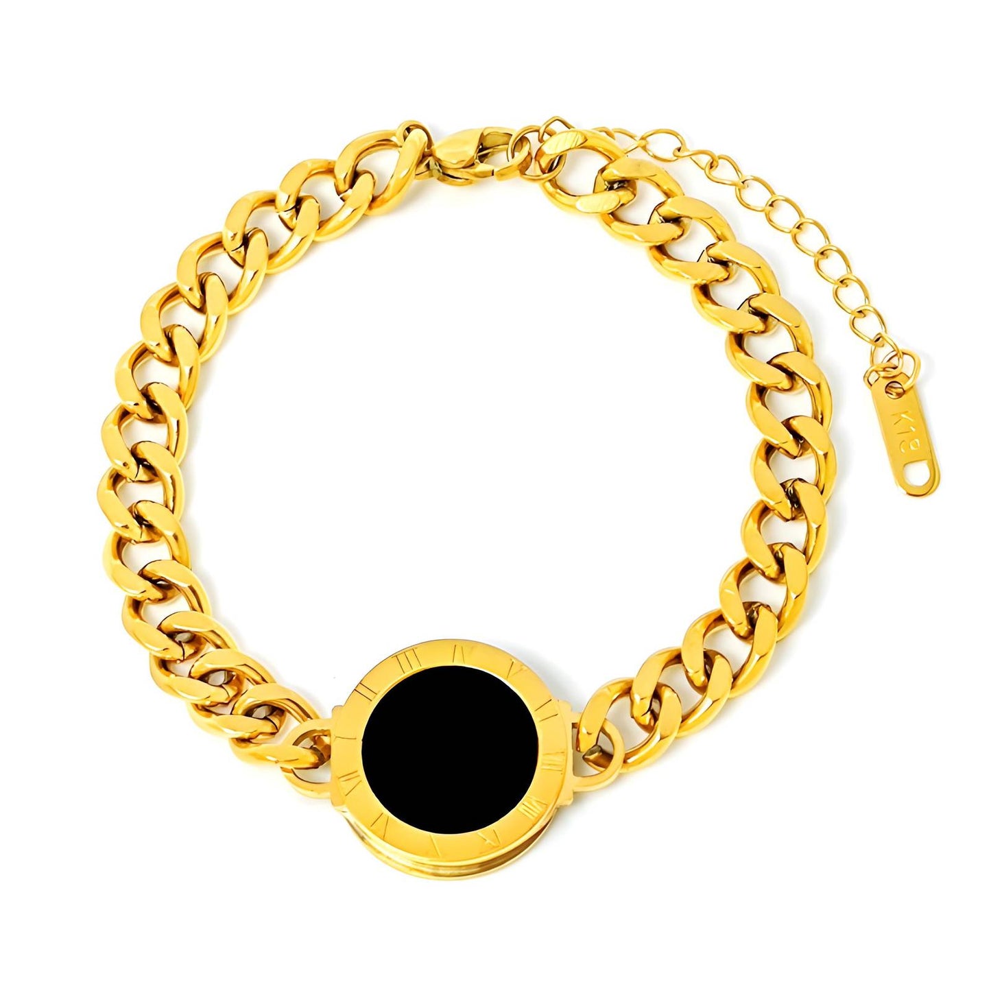 Black Eye - 18K Gold Plated Stainless Steel Bracelet