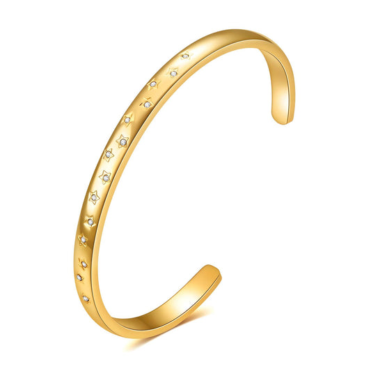 Stars - 18K Gold Plated Stainless Steel Bracelet