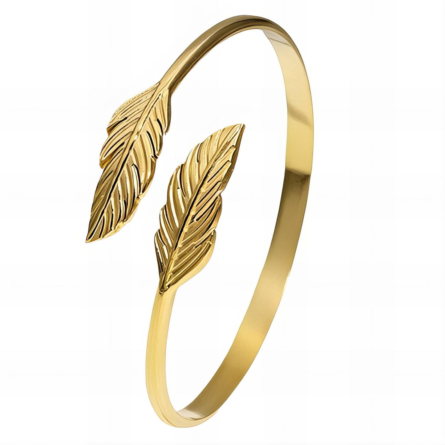 Leafs - 18K Gold Plated Stainless Steel Bracelet