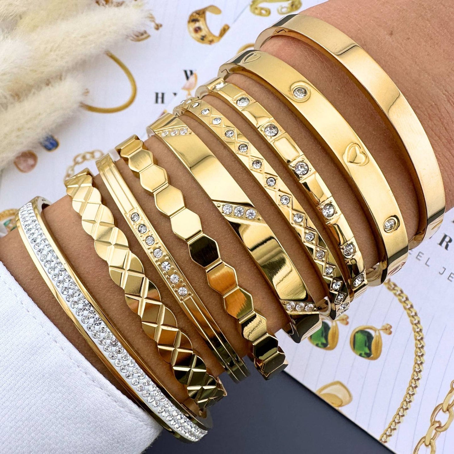 Sky - 18K Gold Plated Stainless Steel Bracelet