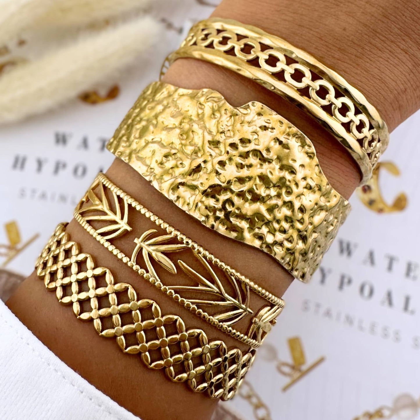 Spain - 18K Gold Plated Stainless Steel Bracelet