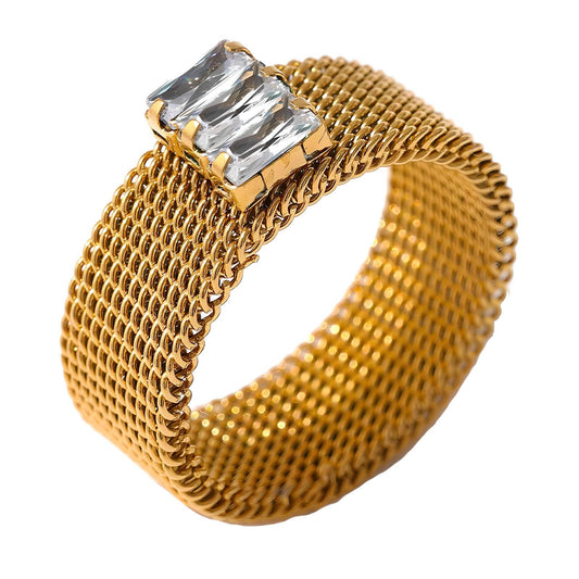 Biggie - 18K Gold Plated Stainless Steel Ring